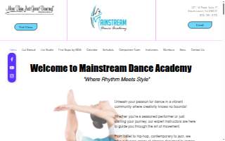 Mainstream Dance Academy website