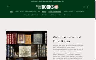 Second Time Books website