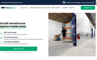 WareSpace Mt Laurel | Small Warehouse Space Rentals website