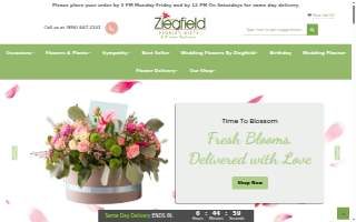 Ziegfield Florist, Gifts & Flower Delivery of Mount Laurel website