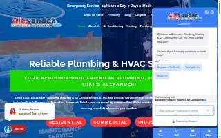 Alexander Plumbing, Heating & Air Conditioning Co., Inc. website