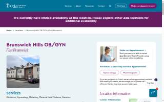 Brunswick Hills OB/GYN - East Brunswick website