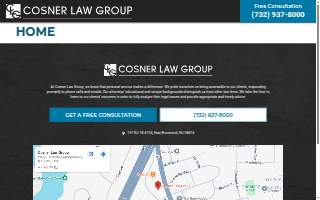 Cosner Law Group of New Brunswick website
