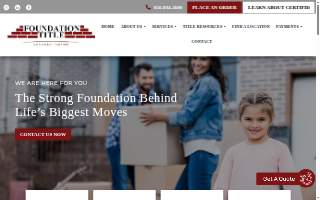 Foundation Title, LLC - East Brunswick website