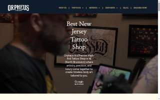 Orpheus Tattoo Studio of New Brunswick website