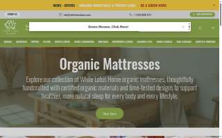 White Lotus Home - Retail, Private Label & Wholesale of Organic Mattresses, PIllows & Bedding website