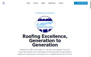 Layne Roofing Inc website