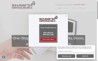Shaw's Lock Service website