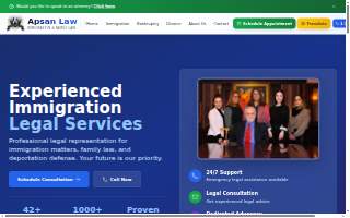 Apsan Law Offices, LLC website