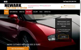 Newark Auto Body & Service website
