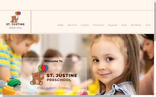 St Justine Preschool website