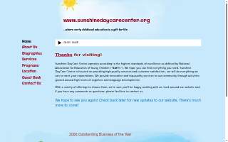 Sunshine DayCare Center website
