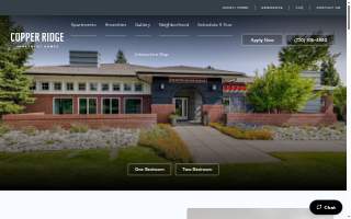 Copper Ridge Apartments website