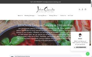 John Claude Exclusive Catering website