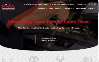 Ricks American and Foreign Auto Parts website