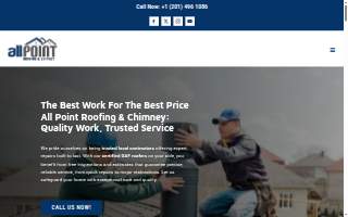 All Point Roofing & Chimney of Cliffside Park website