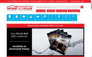 Home Surplus - The Cabinet & Door Superstore website