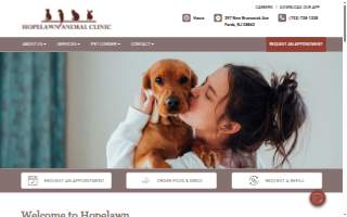 Hopelawn Animal Clinic of North Brunswick website