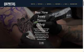 Orpheus Tattoo Studio of North Brunswick website