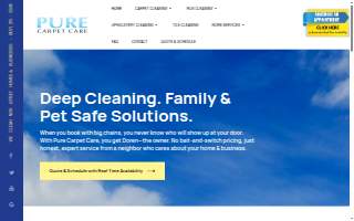Pure Carpet Care of North Brunswick website