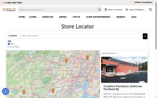Creative Furniture Galleries website