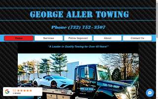 George Aller Towing & Transport of North Plainfield website