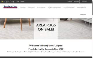 Harty Bros. Carpet & Vinyl website