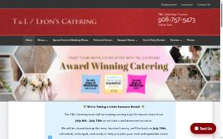 Leons Catering of North Plainfield website