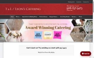 T & L Catering website