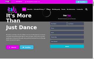 Gia Dance Studio website
