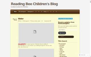 The Reading Bee website