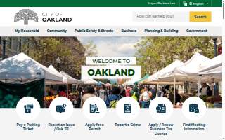 Oakland Tax Collection website