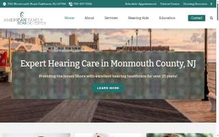 American Family Hearing Center of Ocean website