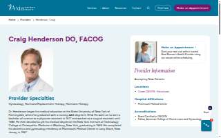Craig Henderson, DO, FACOG website