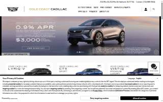Gold Coast Cadillac website