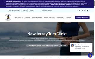 New Jersey Trim Clinic website