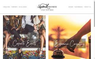 Signature Xperiences of Ocean website