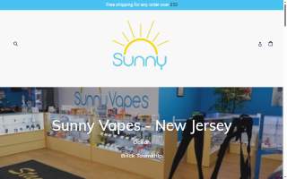 Sunny Vapes website