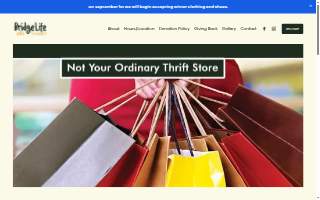Bridge Life Thrift website