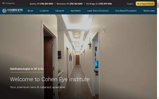 Cohen Eye Institute - New Jersey Office website