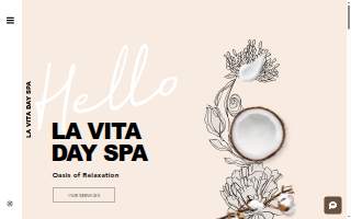 La Vita Day Spa website