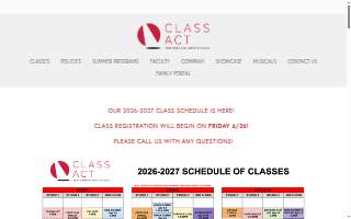 Class Act Performing Arts Studio of Orange website
