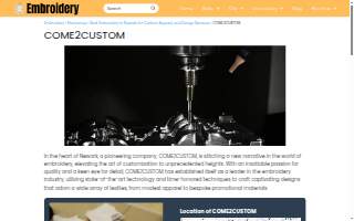 Come2Custom website