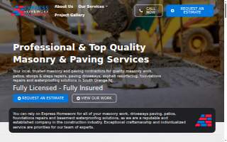 Express Homeworx Masonry & Paving website