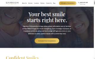 Garrison Orthodontics - Dr. Garrison Copeland website