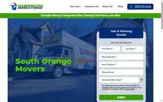 Harrington Moving & Storage website
