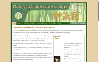 Natural Health Care Center website