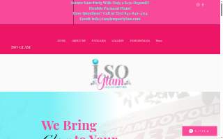 Glam Party Rentals of Palisades Park website