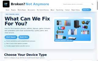 One Fix Tech of Palisades Park website