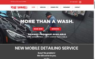 The Wash For Cars website